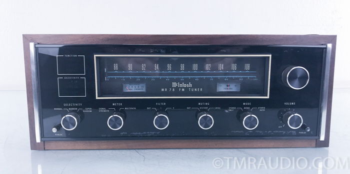 McIntosh MR78 Stereo Tuner; Vintage; MR-78 w/ Walnut Ca...