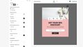 Design settings for the shopify discount pop up