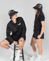 EV2 Sportswear Models wearing EV2 Sportswear Pro Bucket Hat, Mid layer and Training Shorts
