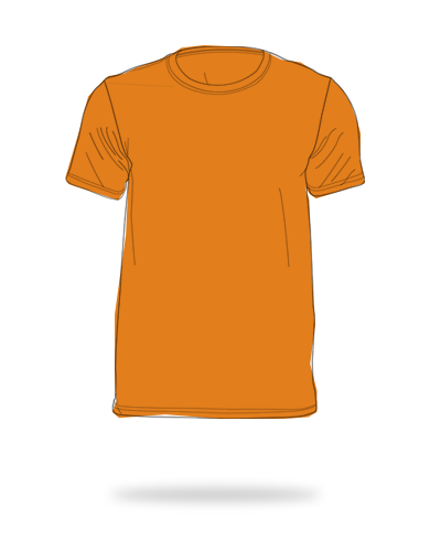 Safety orange 100% cotton round neck shirts sj clothing manila philippines