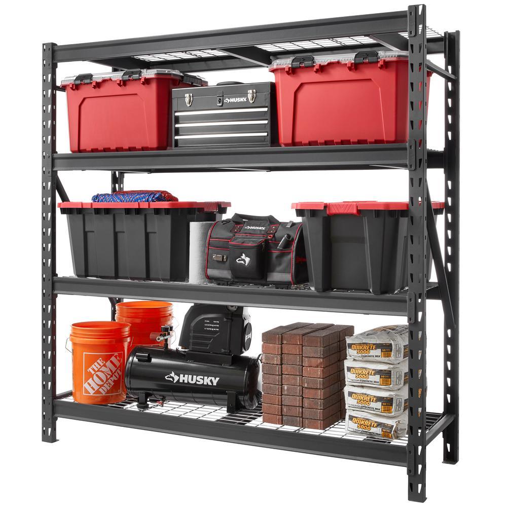 Fleximounts 4x8 Overhead Garage Storage Rack vs Husky Industrial Welded