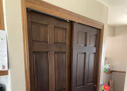 Title: Dramatic Upgrade: 6-Panel Pine Interior Doors in Waukesha WI Home