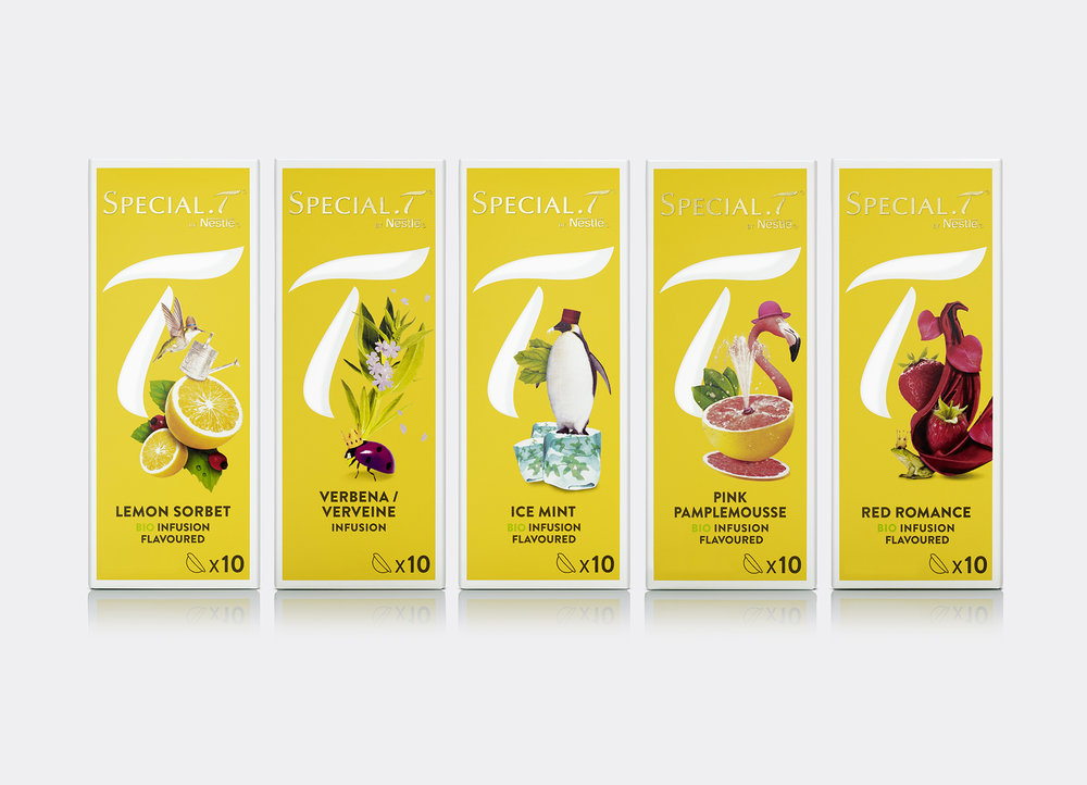 SPECIAL.T Nestlé Premium Tea Capsule Brand  Dieline - Design, Branding &  Packaging Inspiration