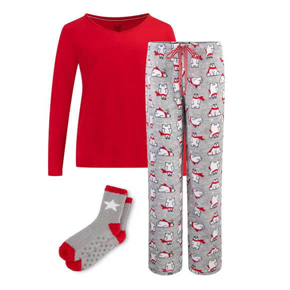 3 Piece Christmas Pajamas Gift Set