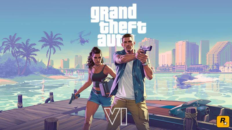 Image may contain: Patrick Carpentier, Eva Avila, Advertisement, Book, Publication, Poster, Adult, Person, Purple, and Gun