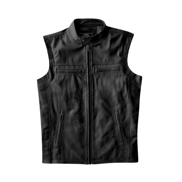 LOGAN VEST - Black LEATHER