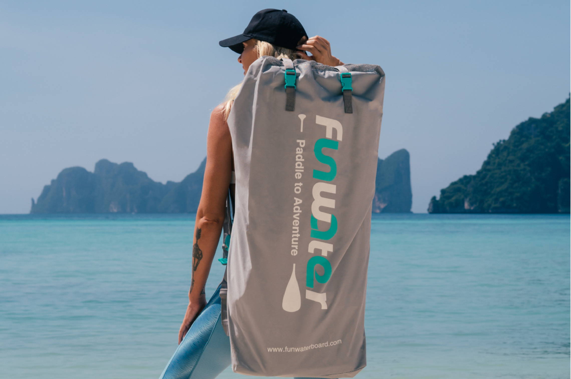 Funwater stand up paddle board bag are easy to storage your SUP boards and paddle boards accessories