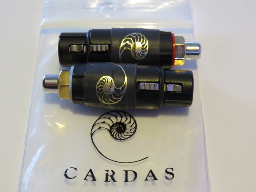 Cardas Audio FRCA-FXLR RCA to XLR Adapter Pair Excellent condition.