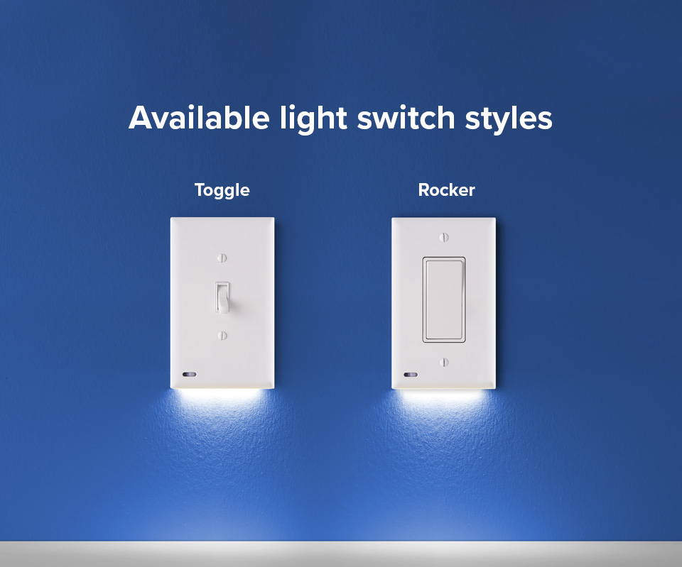 NEW Snap Power Switchlight Auto On/Off, Rocker dual double