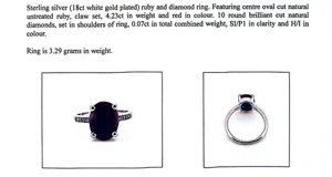 Natural Ruby & Diamond Ring (4.23ct)
