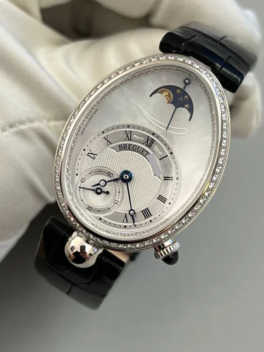 Breguet Reine de Naples Power Reserve Indicator 18K White Gold Ladies Watch 8908BB/52/864 D00D
