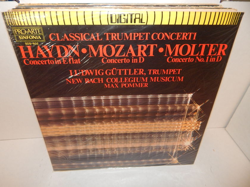 HAYDN MOZART MOLTER - Classical Trumpet Concerti Ludwig Guttler, Trumpet Pro-Arte Digital SEALED LP