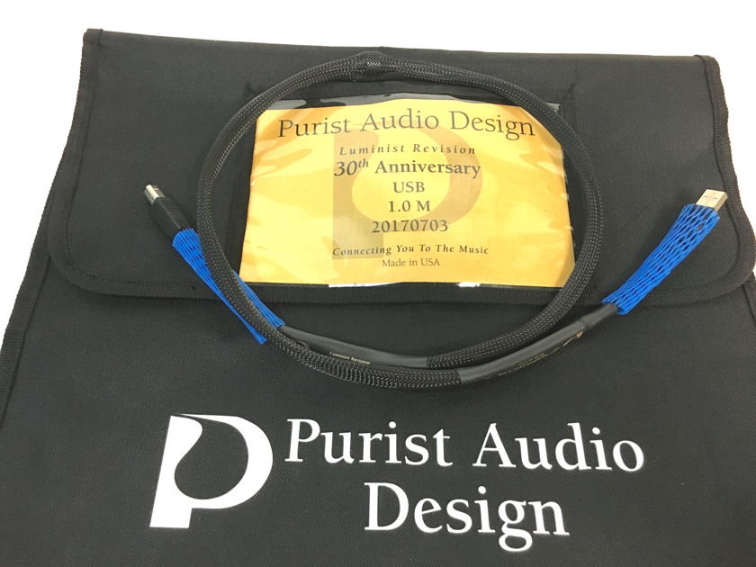 Purist Audio Design 30th Anniversary USB Luminist Revision, 1m