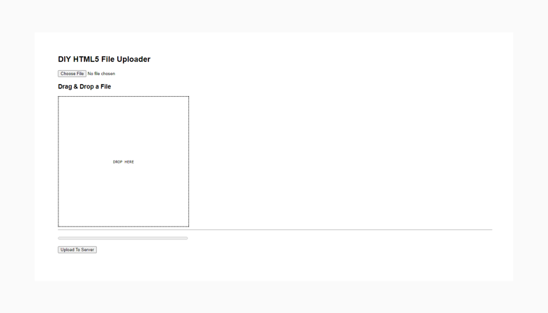 HTML5 File Uploader