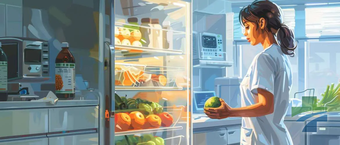 Nurse transitioning from fatigue to nutrition-inspired hope