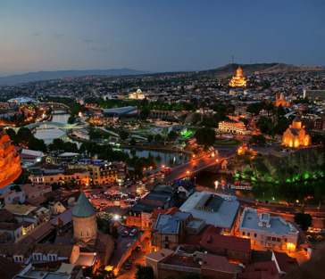 Лучшие панорамы вечернего Тбилиси