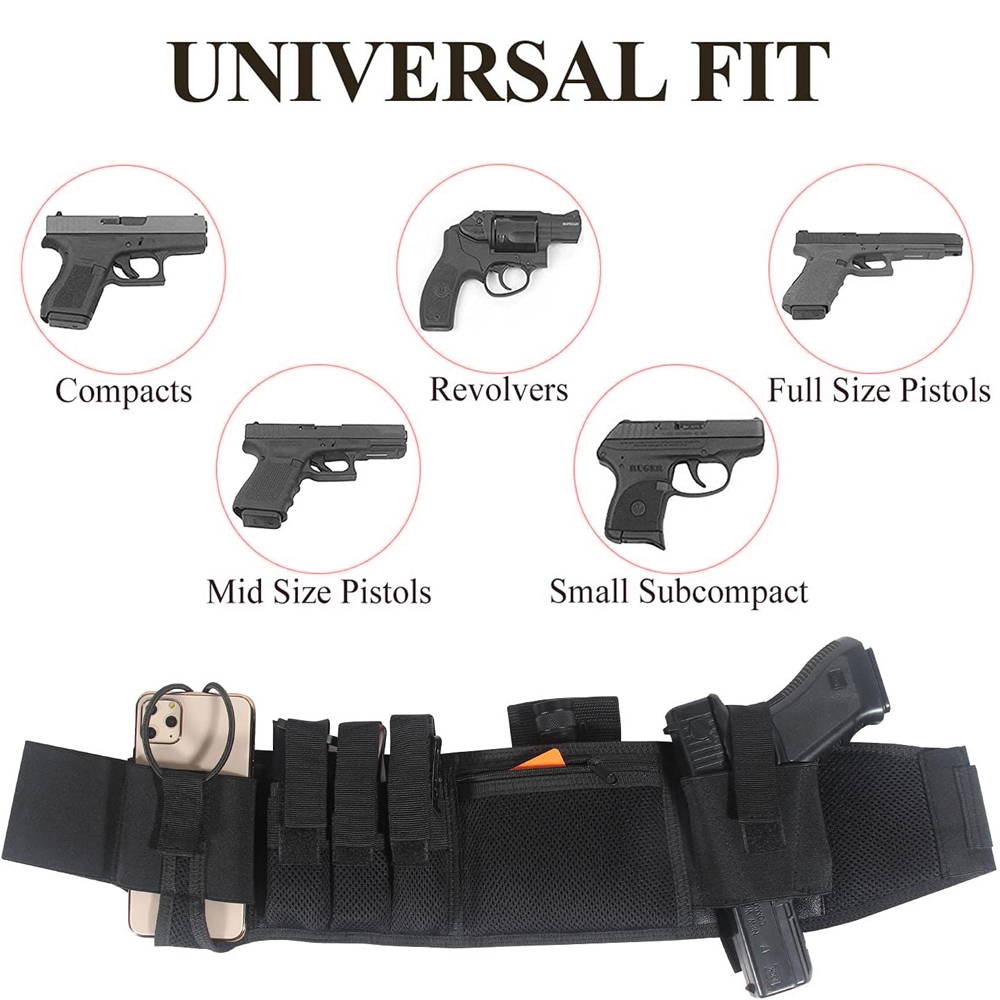left hand shoulder holster, shoulder gun holster, belly holster, right hand shoulder holster