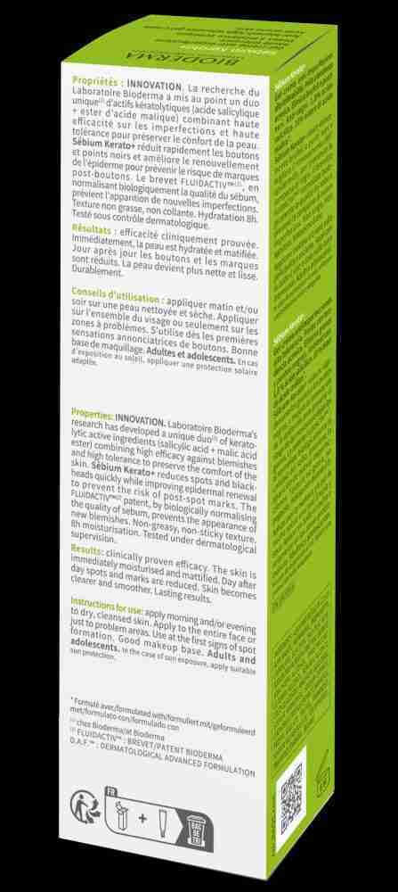 Bioderma Sébium Kerato+ Anti-blemish Gel Cream 30ml - Image 5