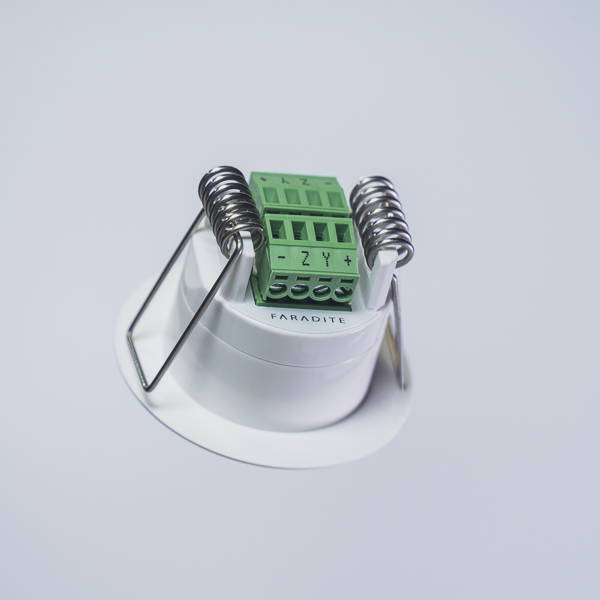 Crestron connected motion sensor back with connectors