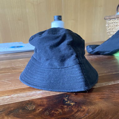 Black fishing hat