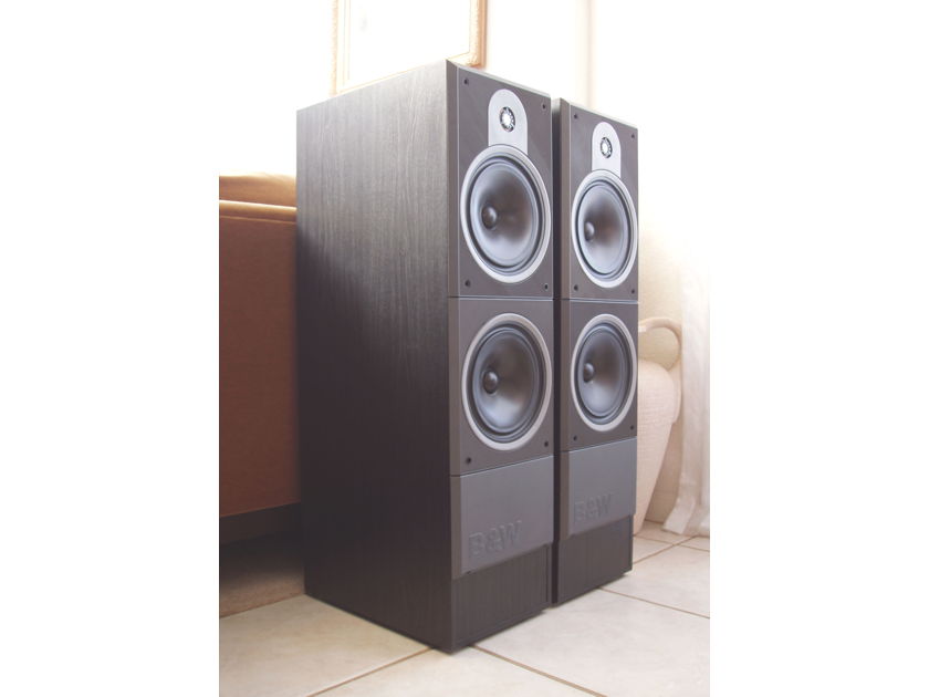 Superb B&W / Bower & Wilkins DM630 Bi-Wire / Bi-Amp Tower Speakers in Dark Grey - MSRP $1,100