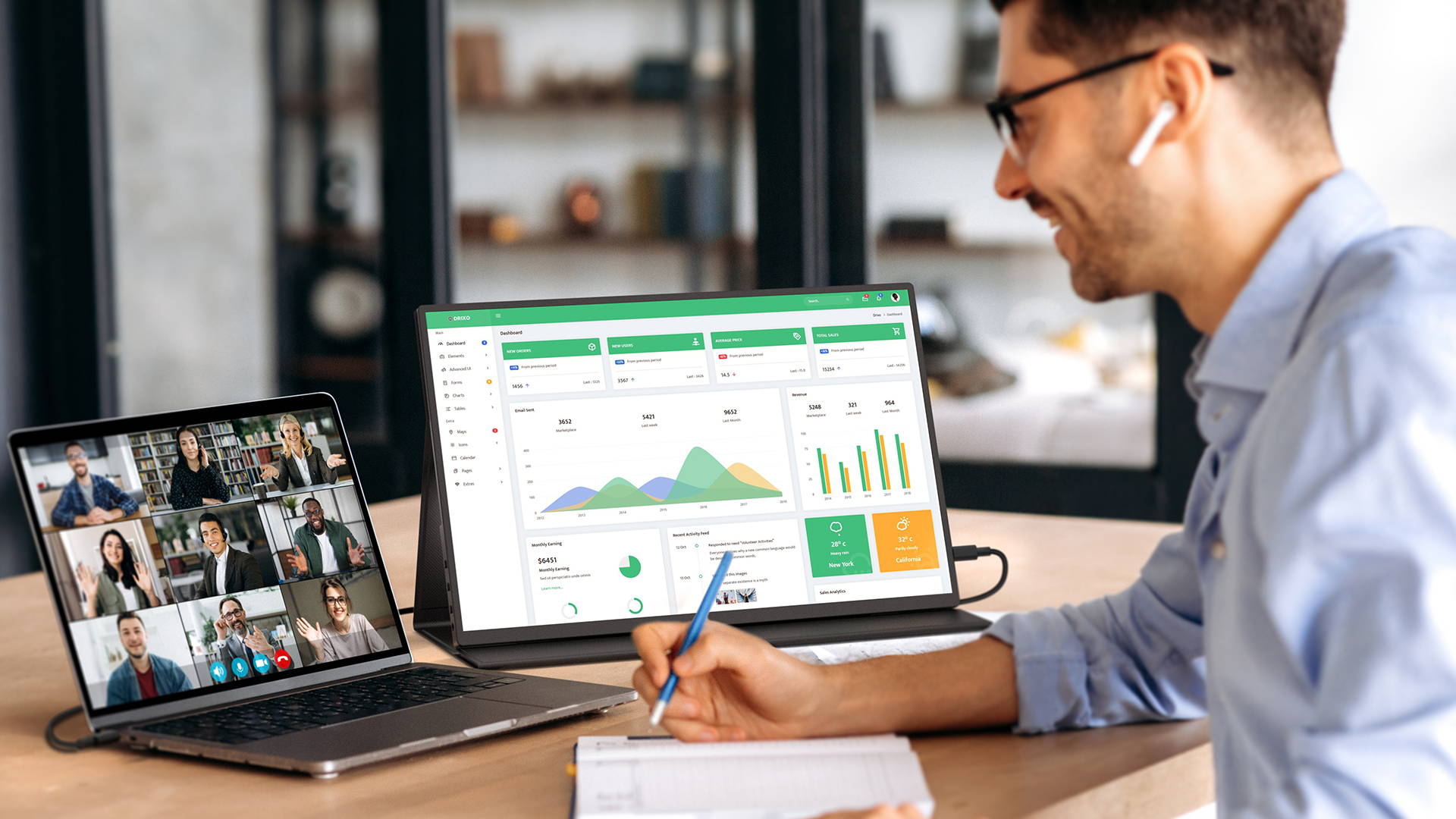 Work Office Monitor Laptop | UPERFECT Portable Monitor