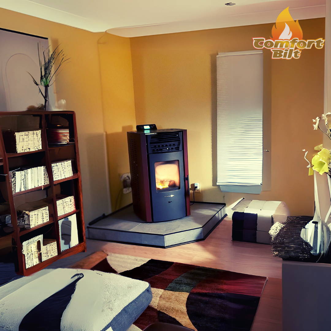 Customer Image of Pellet Stove In Corner HP50