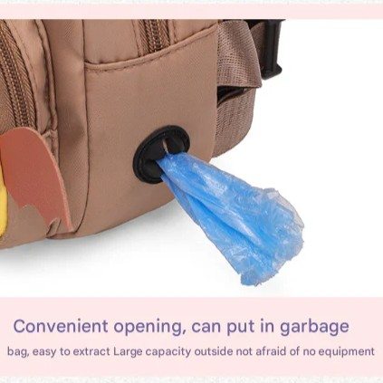 Adorable Monster Pet Backpack Harness - Small Dog & Cat Treat Pouch with Poop Bag Dispenser - Image 6