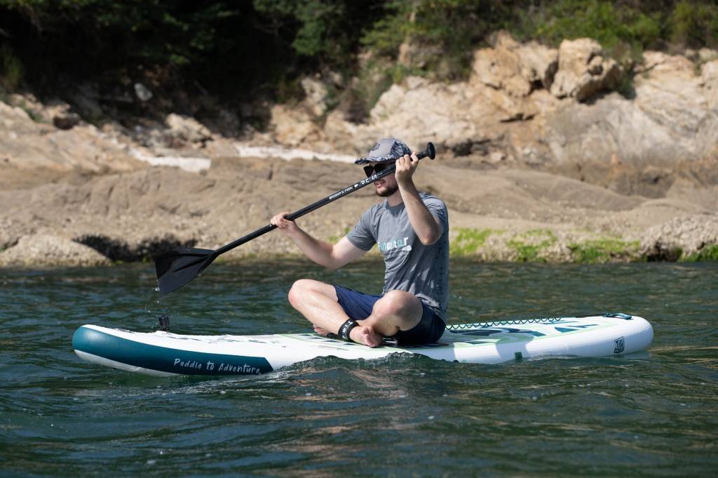 inflatable stand up paddle boards can be paddled while sitting with Funwater general seat