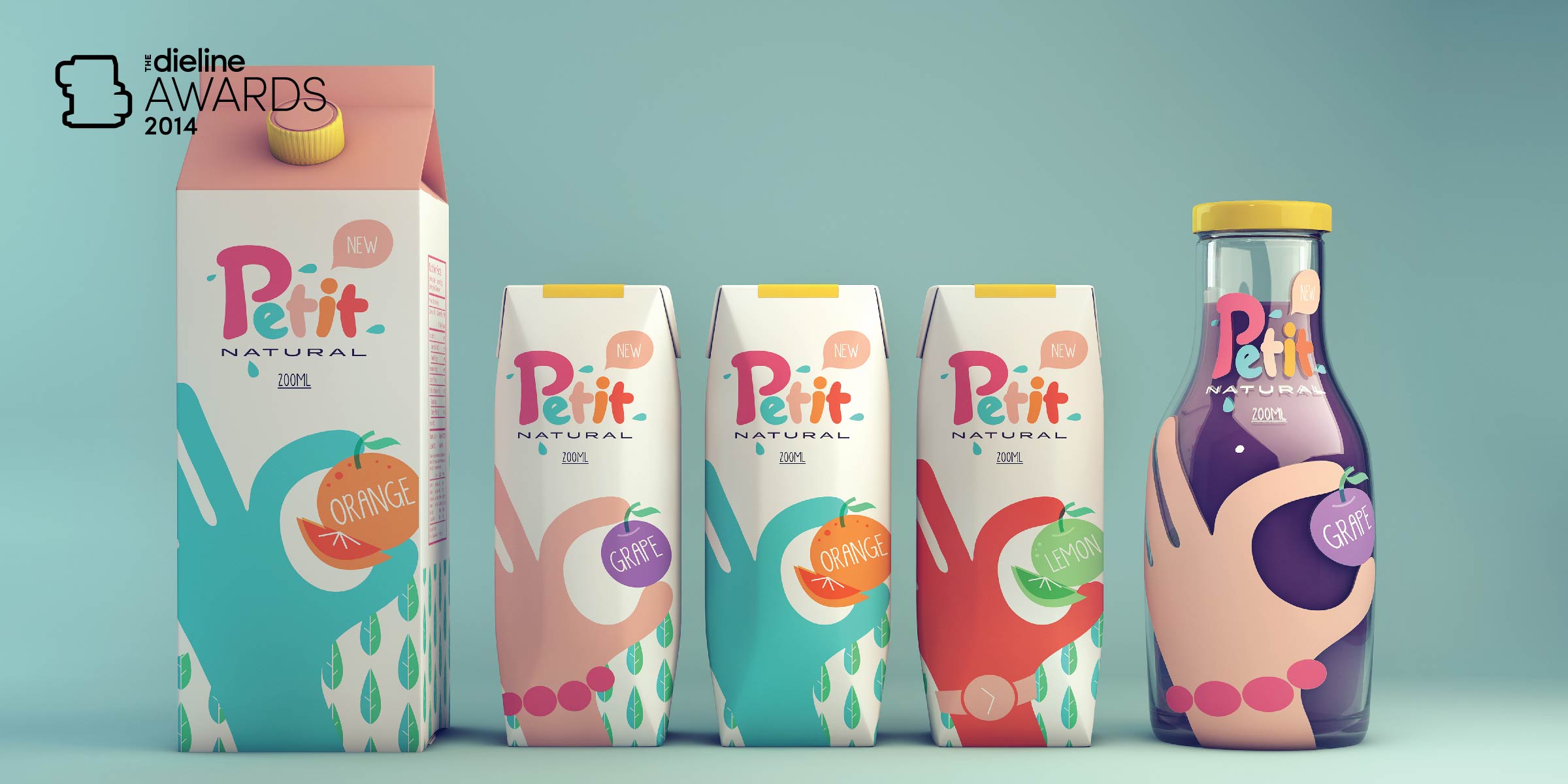 The Dieline Awards 2014: Non-Alcoholic Beverage, 3rd Place – Petit Natural Juice
