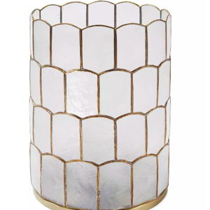 Scalloped Capiz Hurricane - Pillar