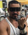 @monsterlocaiton Style icon Monster, Lima, Walfrido wearing every Alex Skeffington Metal Atelier one of a kind crystals during Paris Fashion Week. 