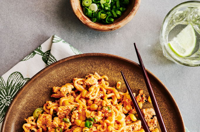 Nouilles ramen crémeuses au cari rouge
