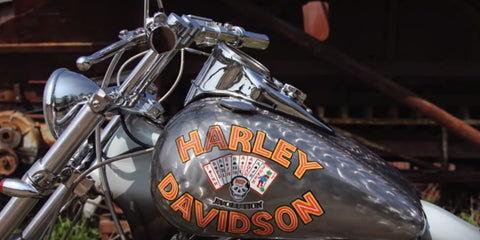 The Harley Davidson and the Marlboro Man Bike in action