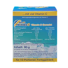 Xenofit Heisses C Trinkgranulat mit Vitamin C - Zitronengeschmack - 90 g