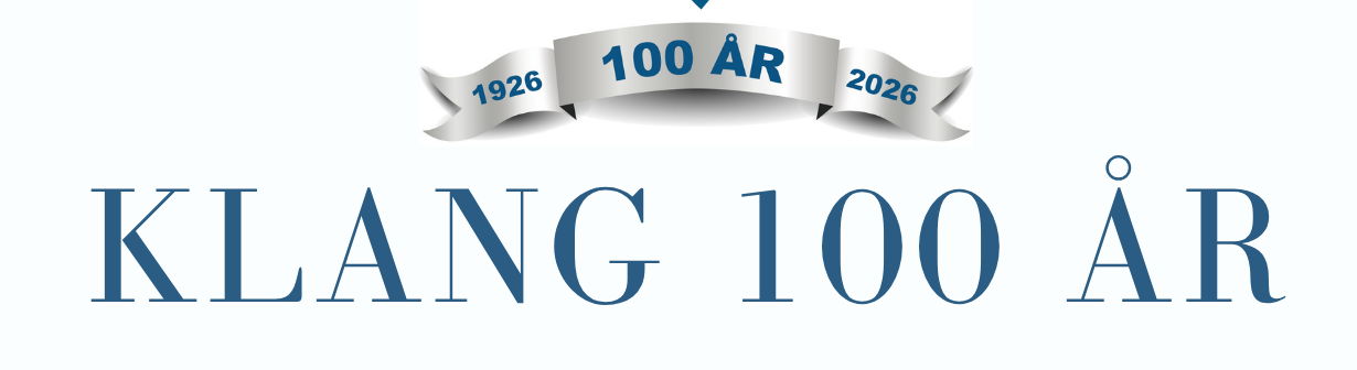 Jubileumskonsert Klang 100 år