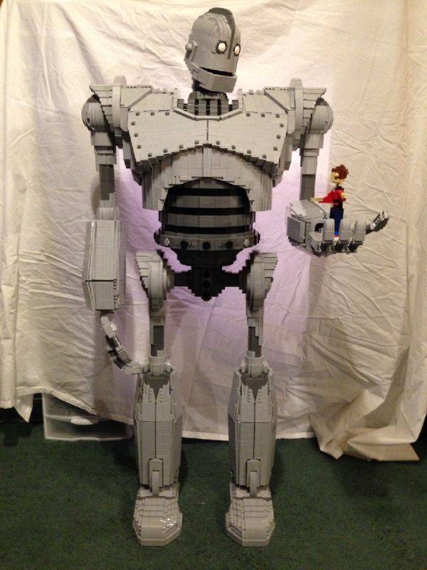 Giant LEGO Robot Sculpture