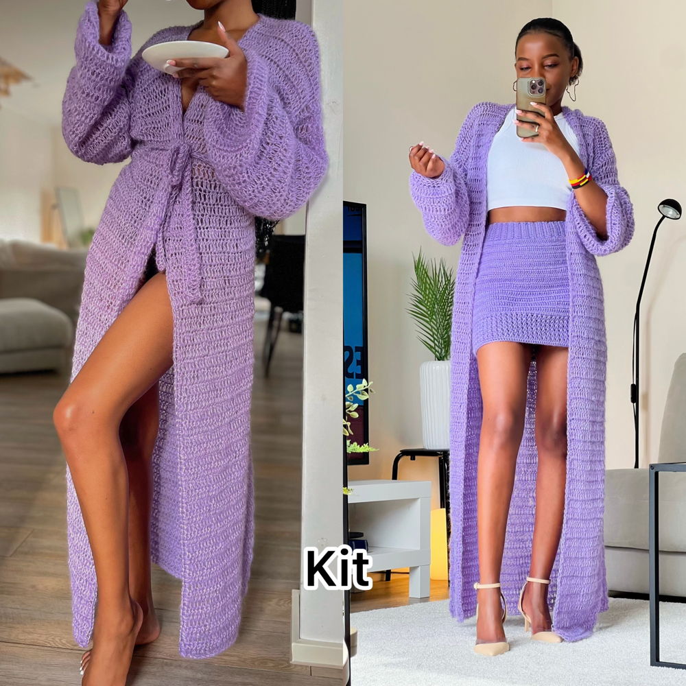 Crochet Duster Cardigan/Kimono/Coverup Tutorial Kit