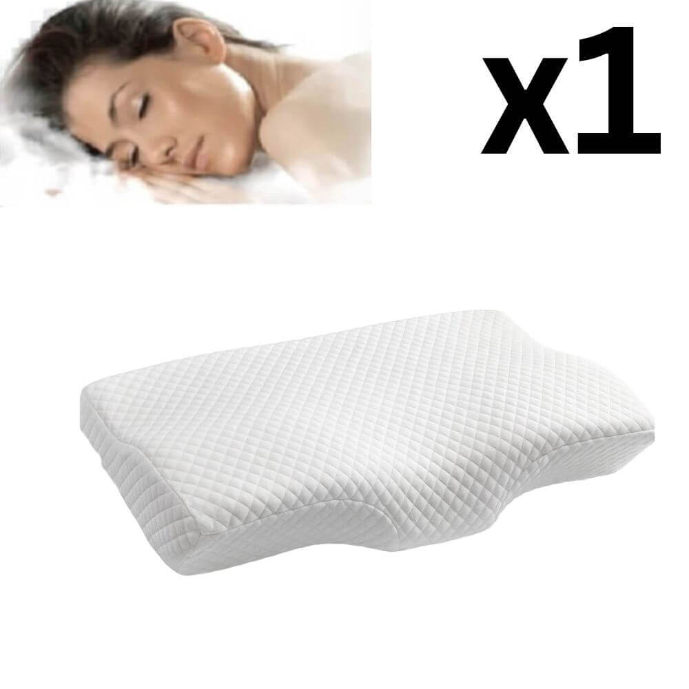 Oreiller Memoire de Forme Orthopédique, Oreiller Cou, Coussin Memoire de Forme, Oreiller Cervical, Oreiller Therapeutique 