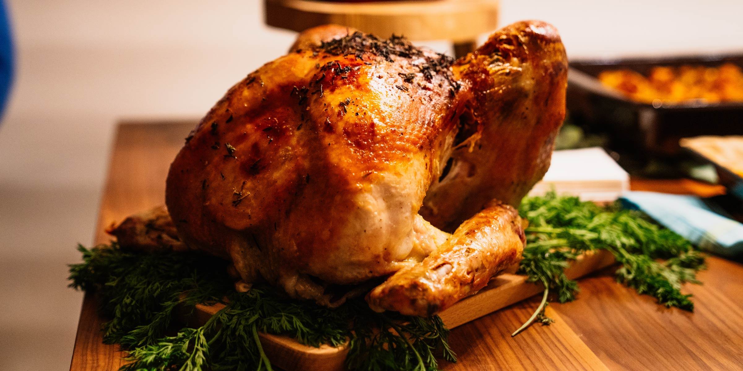 The perfect pairing of roast chicken and Kiss of Wine Crisp Sauvignon Blanc and Smooth Chardonnay.