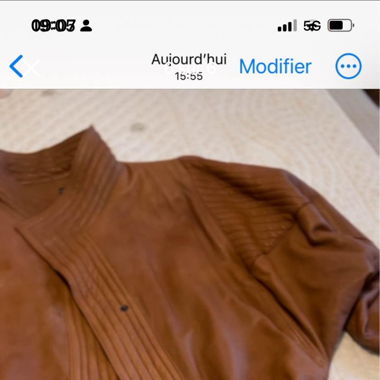 Veste en cuir femme