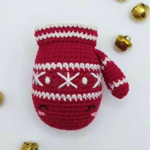 Kerst wanten ornament