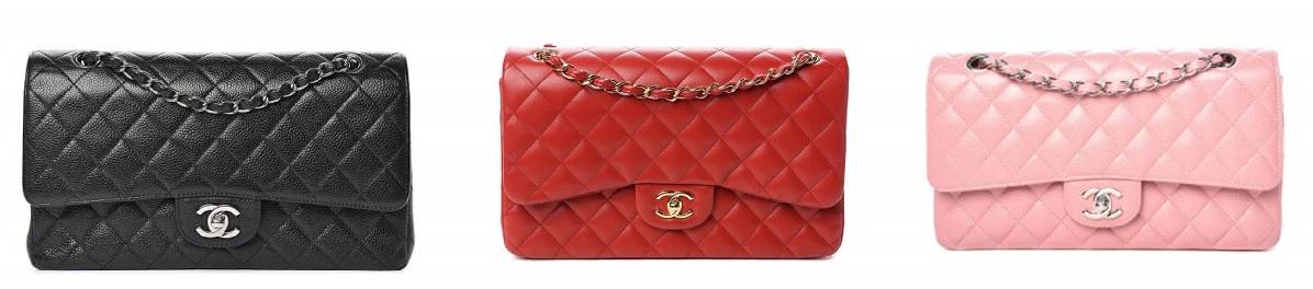 3 Chanel 2.55 Classic Flap Bags