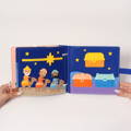 Montessori Twist and Match Puzzle toy featuring realistic images of zebras, lions, elephants, and giraffes. 