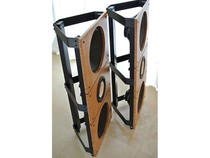 PureAudioProject Trio15TB Open Baffle Speakers (pair, Bamboo Finish, FREE shipping)