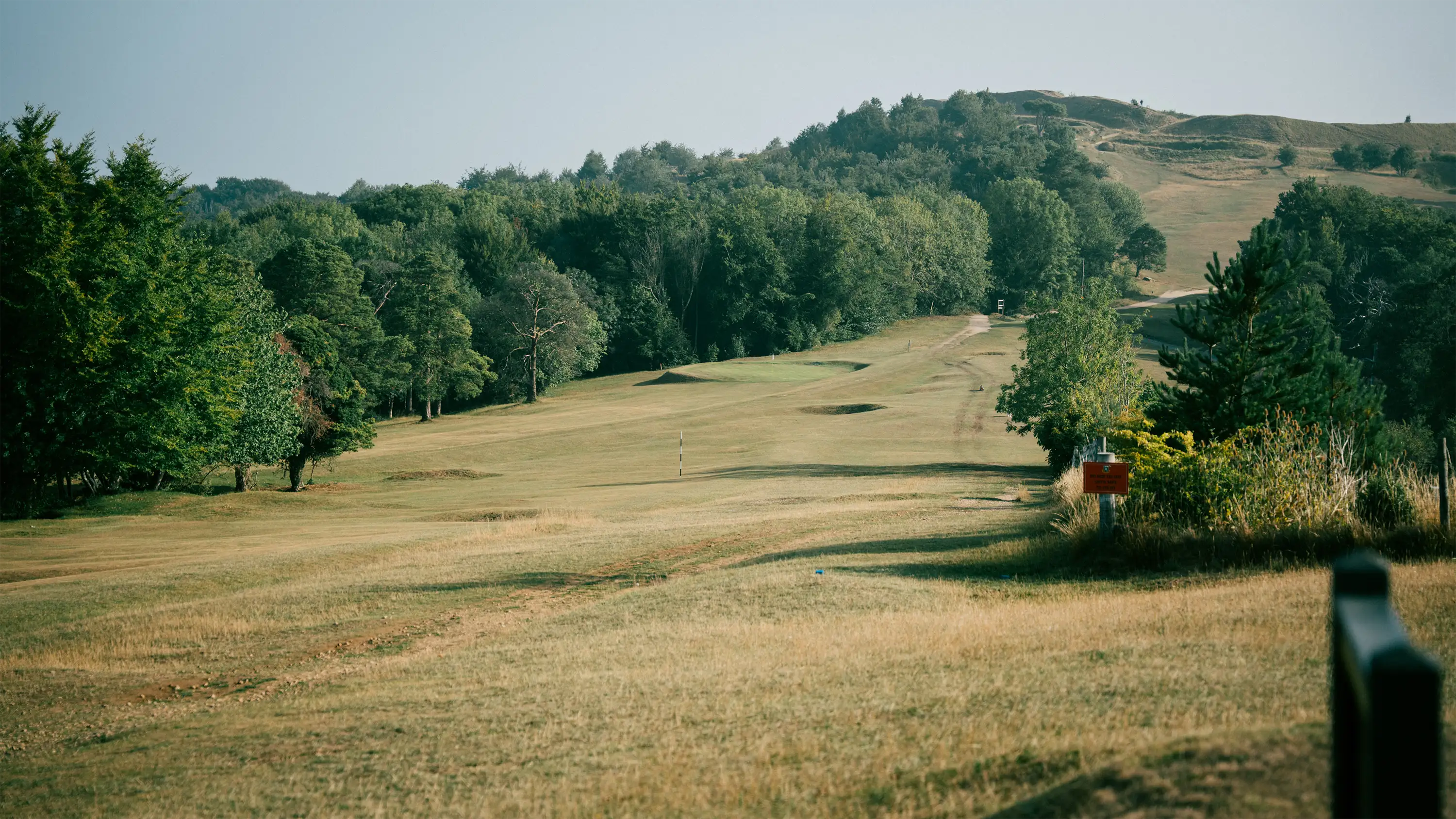 Don't miss right, the course is home to a fully operational quarry
