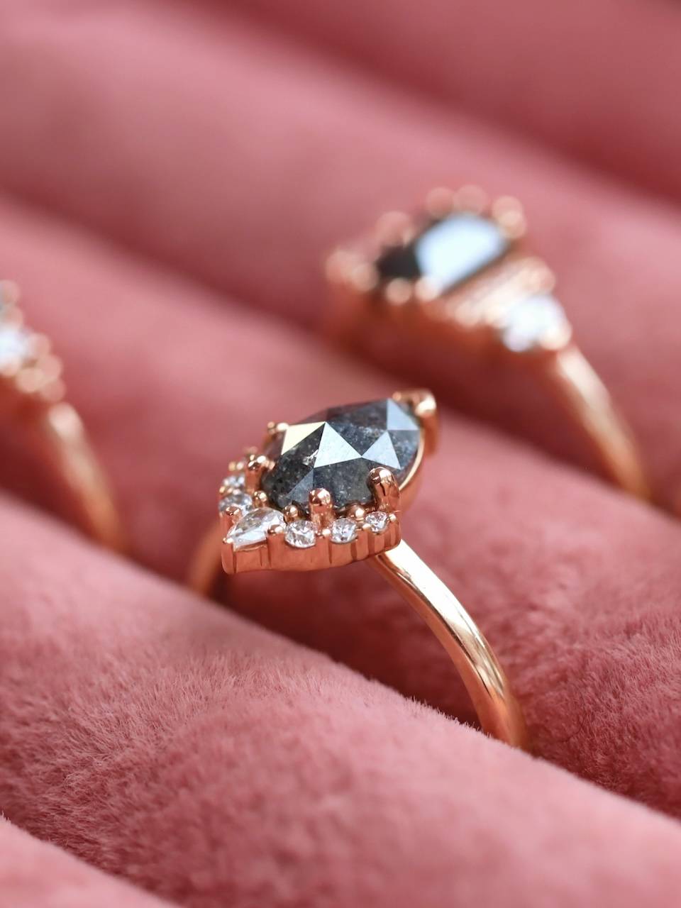 Rose gold engagement rings