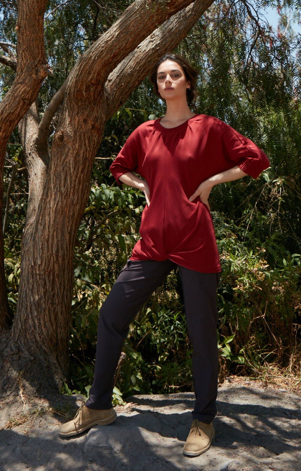RESILIENCE - INDIA INSPIRED VOYAGER PANT SHALE
