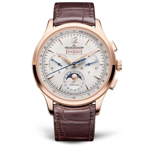 Master Control Chronograph Calendar Pink Gold / Silver / Alligator