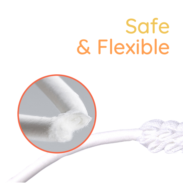 Flexible and safe SuperTots oral cleaner with view of its soft inside